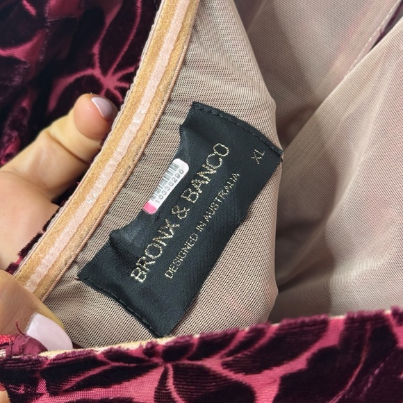 Elegant Burgundy Velvet Dress - Picture 12 of 16